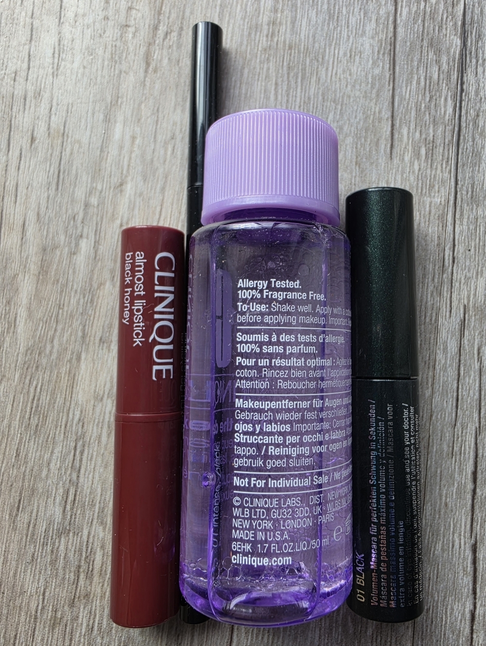 Clinique Black Honey Lipstick + Mascara + Black Gel Eyeliner + Makeup Remover - Picture 6 of 7